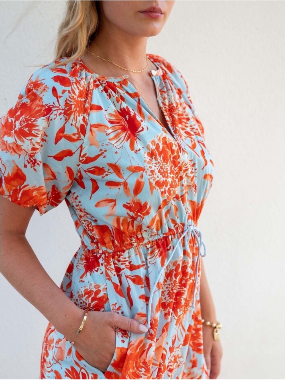 Voyager by MERSEA Hedy floral maxi dress size XL